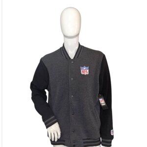 Official NFL TEAM APPAREL Bomber Jacket Shield Logo Fleece-Lined